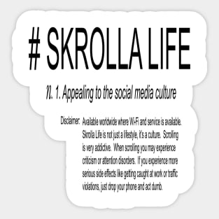 Skrolla defined Sticker